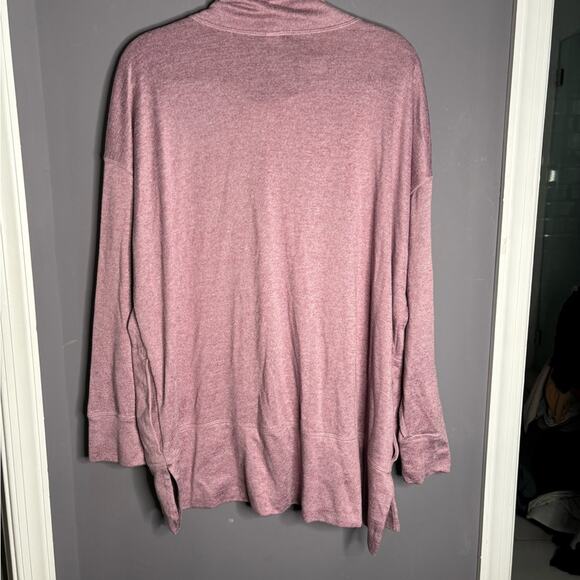 Old Navy Purple Long Sleeve Cowl Neck Top With Pockets Size 2X - Picture 6 of 7